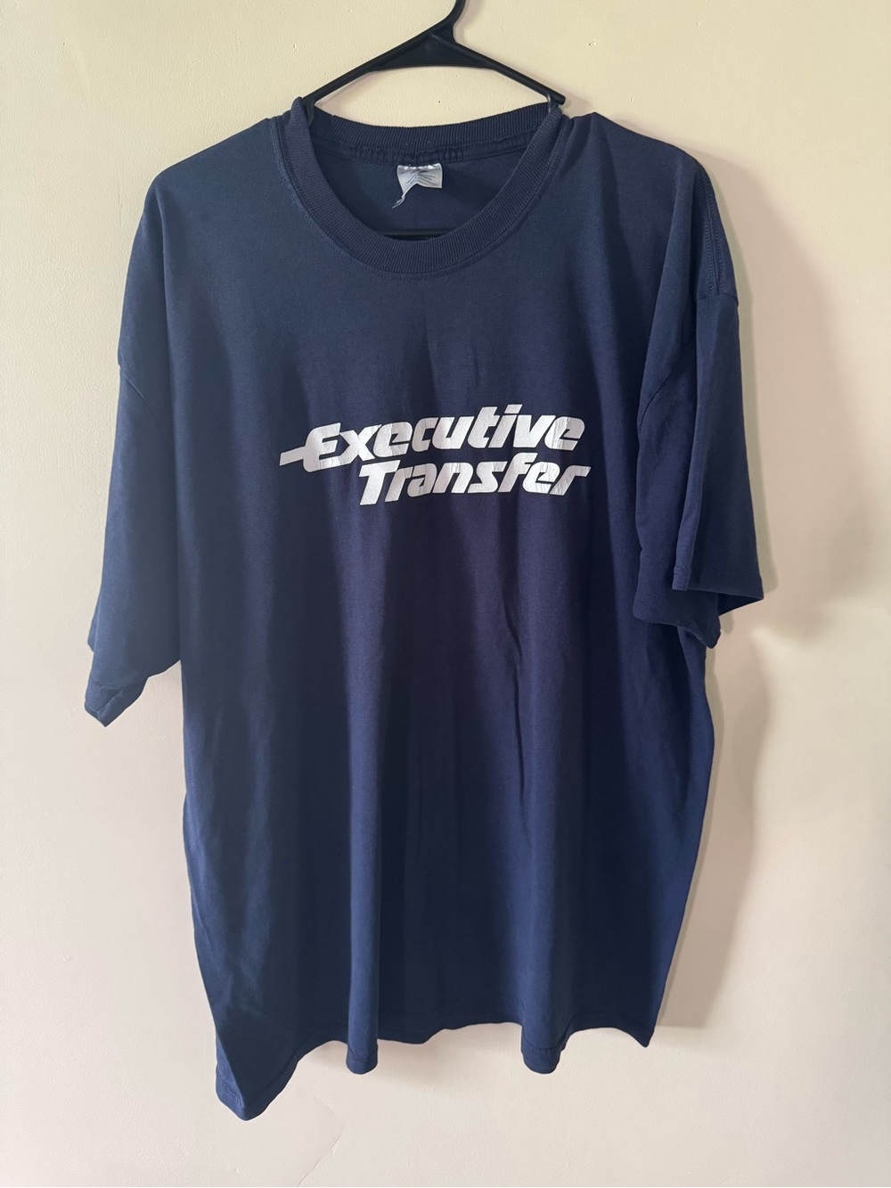 Executive Transfer Navy Graphic T-Shirt Men’s 2XL Short Sleeve Crew Neck